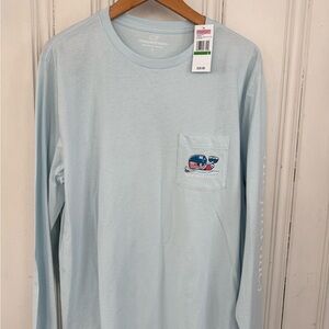 Vineyard Vines Sky Blue Long Sleeve Tee